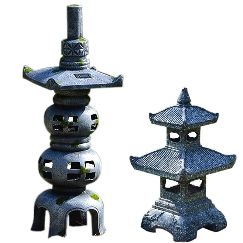 Retro solar garden stone tower - огляд і ціна Gardening Hand Tools Japanese