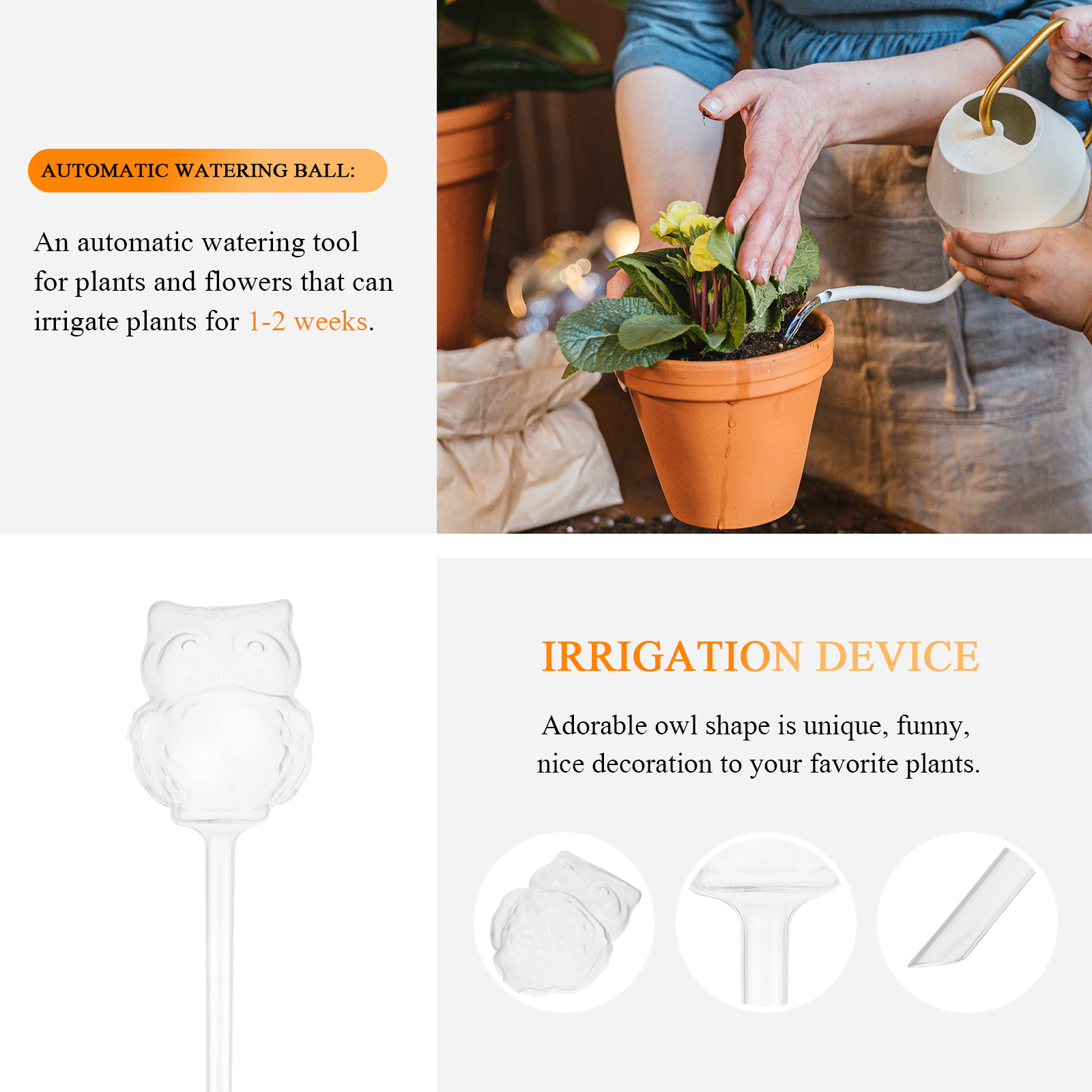 4Pcs Automatic Watering Device - огляд і ціна Automatic Plant Waterer