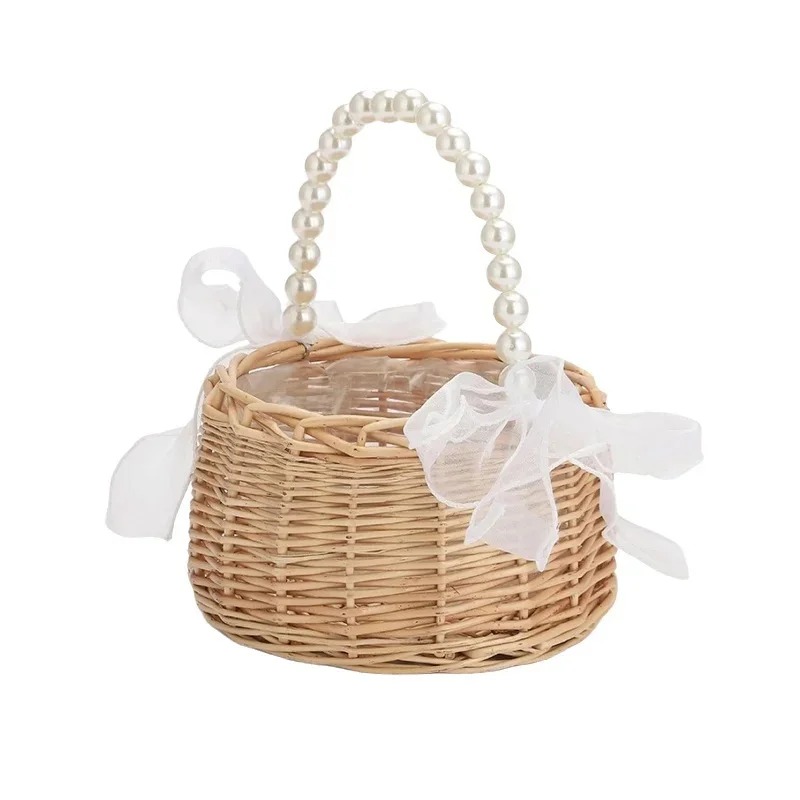Pearl Handle Rattan Wedding Fl - огляд і ціна Gardening Tools Girls